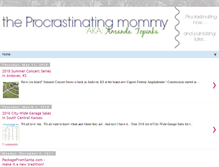 Tablet Screenshot of procrastinatingmommy.com